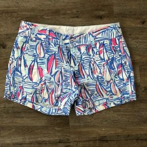 Lilly Pulitzer Red Right Return Callahan shorts